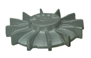 Front view of 4-1/2 inch OD Fan Model 2 from Jenkins Electric