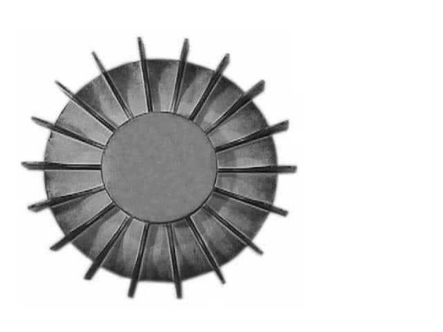 Top view of 24-1/2 inch OD Fan from Jenkins Electric