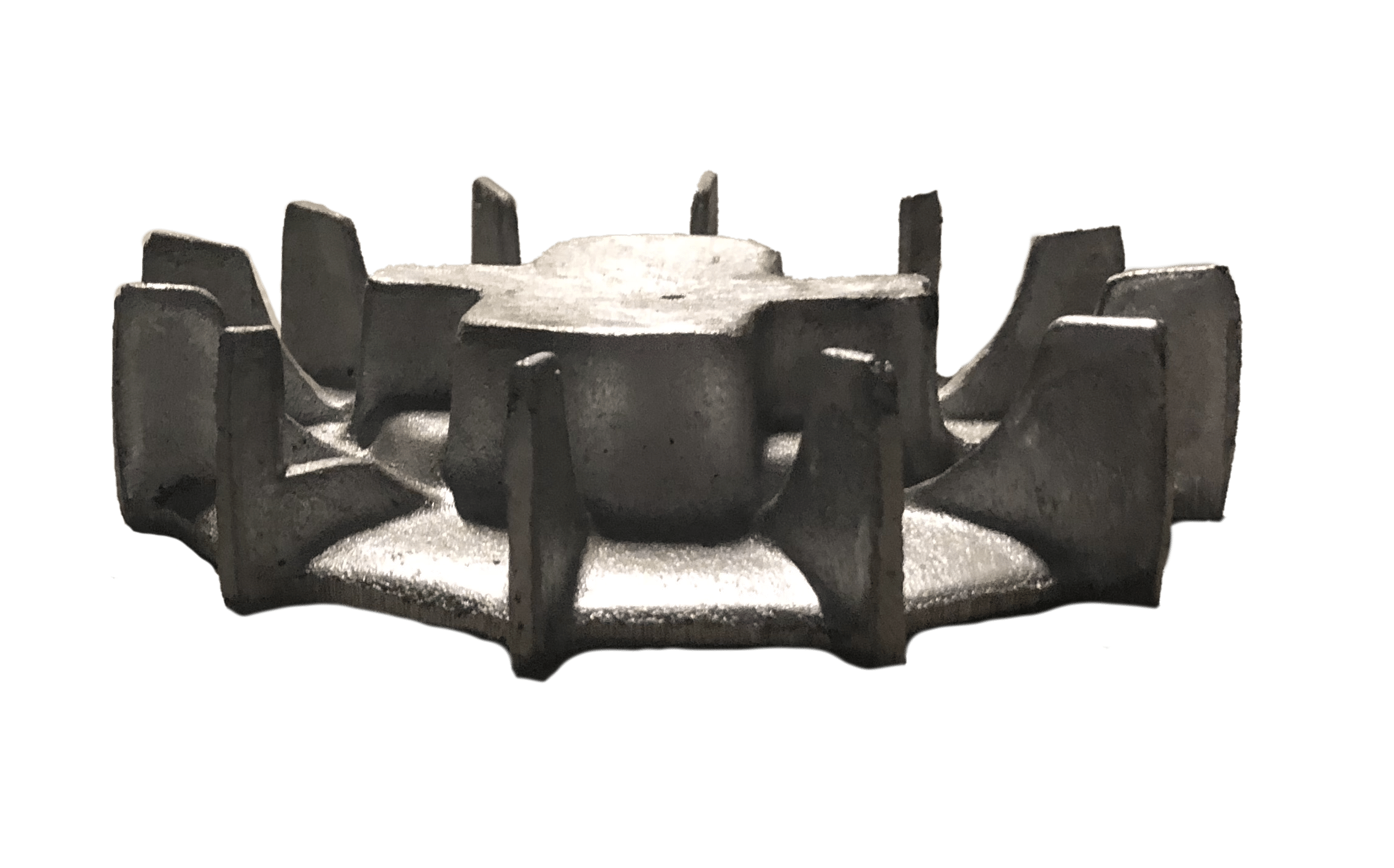 Side/head-on view of the Top view of the 10-1/2 inch OD Fan from Jenkins Electric