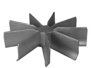 Front view of 10-5/8 inch OD Fan Model 3 from Jenkins Electric