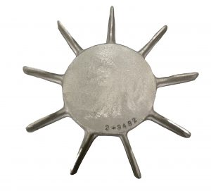 Top view of 11-7/8 inch OD Fan Model 6 from Jenkins Electric