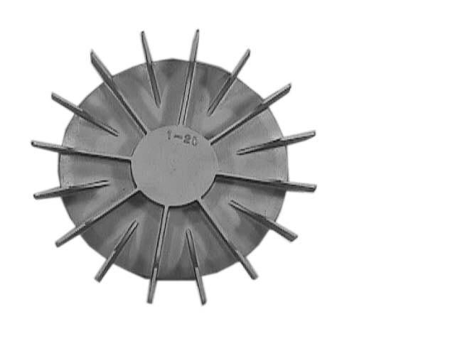 Front view of 20-5/8 inch OD Fan from Jenkins Electric
