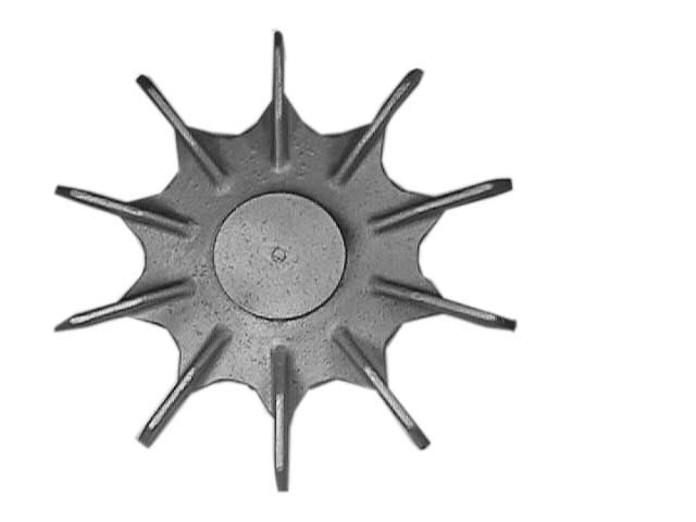 Top view of 14-1/4 inch OD Fan from Jenkins Electric