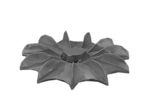 Front view of 13-7/8 inch OD Fan from Jenkins Electric