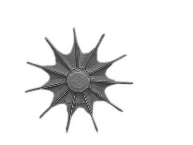 Top view of 10-7/8" OD Jenkins Replacement Fans