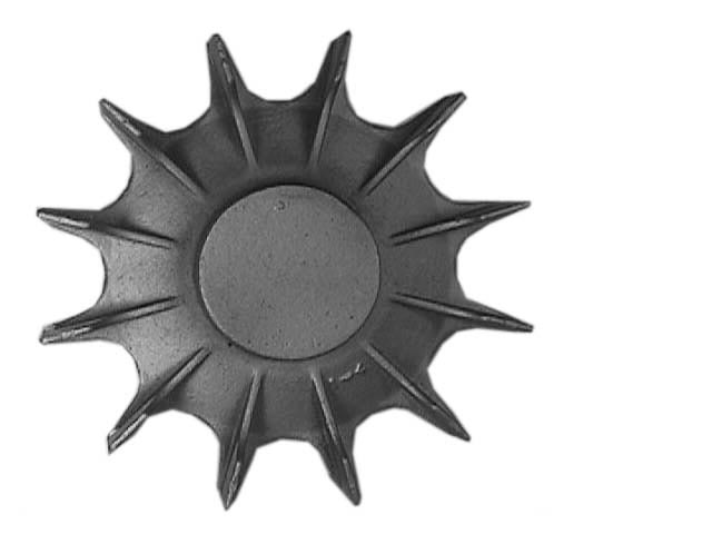 Top view of 11-1/2 inch OD Fan from Jenkins Electric
