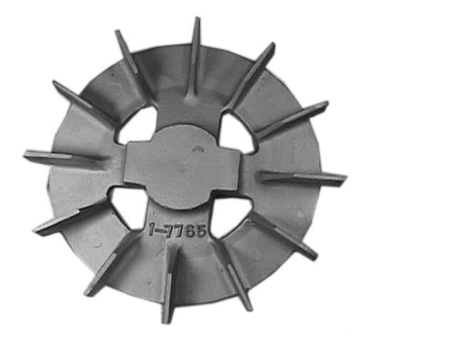Top view of 15-5/8 inch OD Fan Model 2 from Jenkins Electric