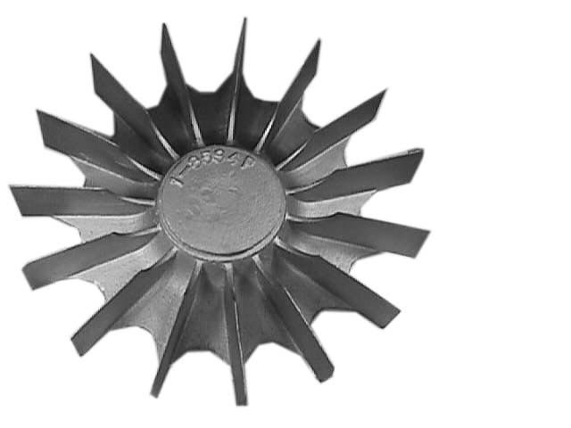 Top view of 17-5/8 inch OD Fan Model 2 from Jenkins Electric