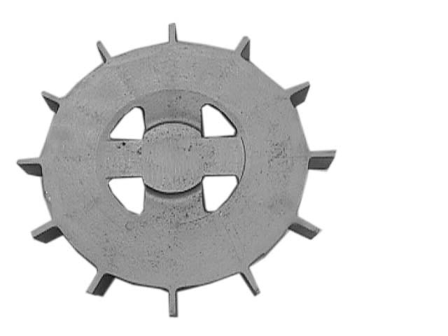 Bottom view of 17-3/4 inch OD Fan Model 2 from Jenkins Electric
