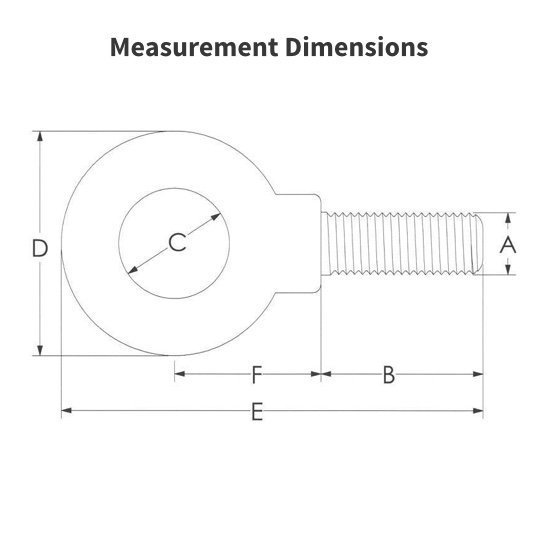 Standard Eye Bolt 3/4" - 10 - Image 2