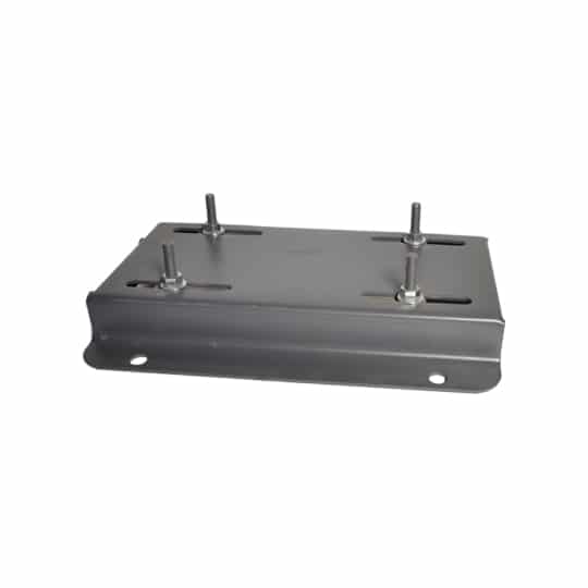 Adjustable motor base on white background