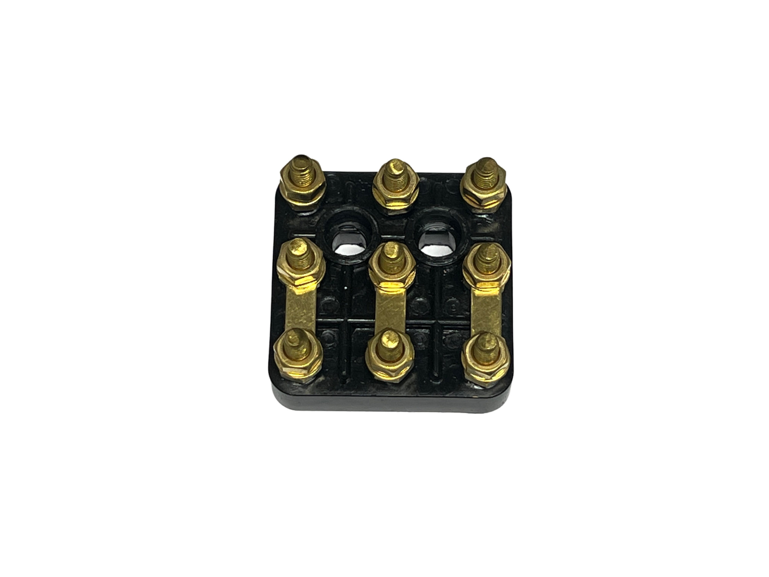 Jenkins Electric 9-post terminal block, 16A, 40x40mm