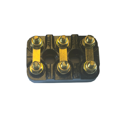 Jenkins Electric 6-post terminal block, 15A, 54x34mm