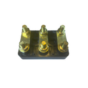 6-post Terminal Block, 100A, 95x60mm